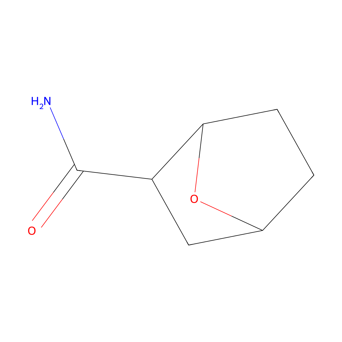 (1S,2R,4R)-7-Oxabicyclo[2.2.1]heptane-2-carboxamide molecular structure, CAS 2307773-47-1