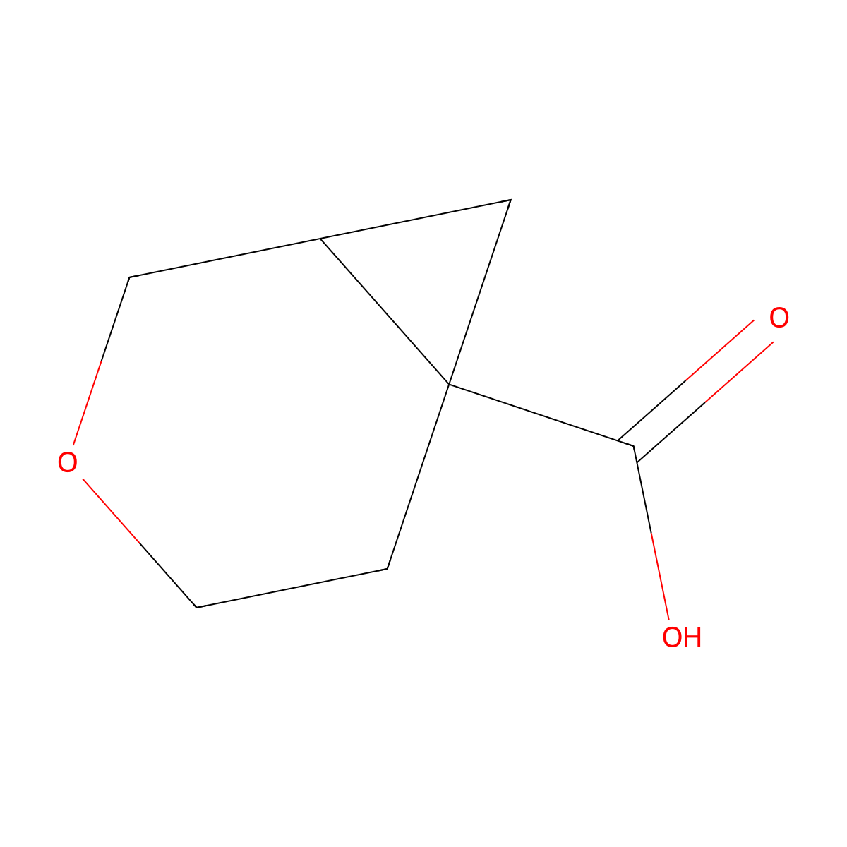 rac-(1R,6S)-3-oxabicyclo[4.1.0]heptane-6-carboxylic acid molecular structure, CAS 2307779-14-0