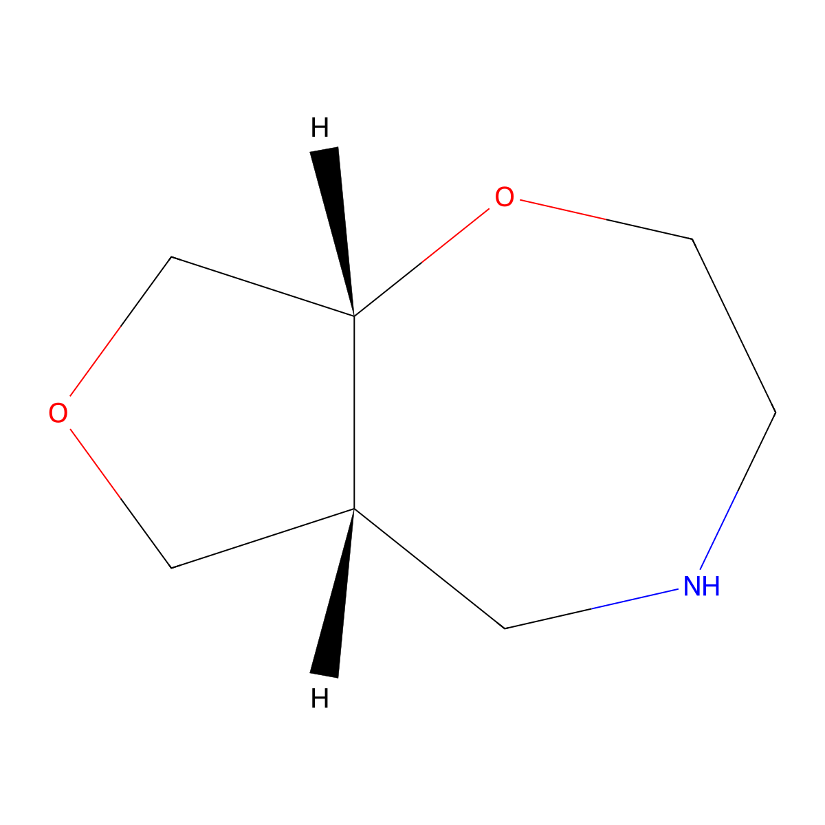 (5AR,8aR)-octahydrofuro[3,4-f][1,4]oxazepine molecular structure, CAS 2307780-36-3