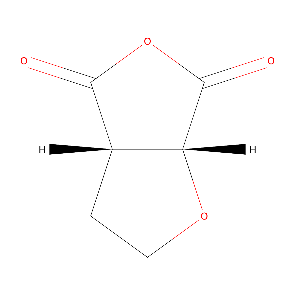 rac-(3aR,6aS)-hexahydrofuro(3,4-b)furan-4,6-dione molecular structure, CAS 2307781-12-8