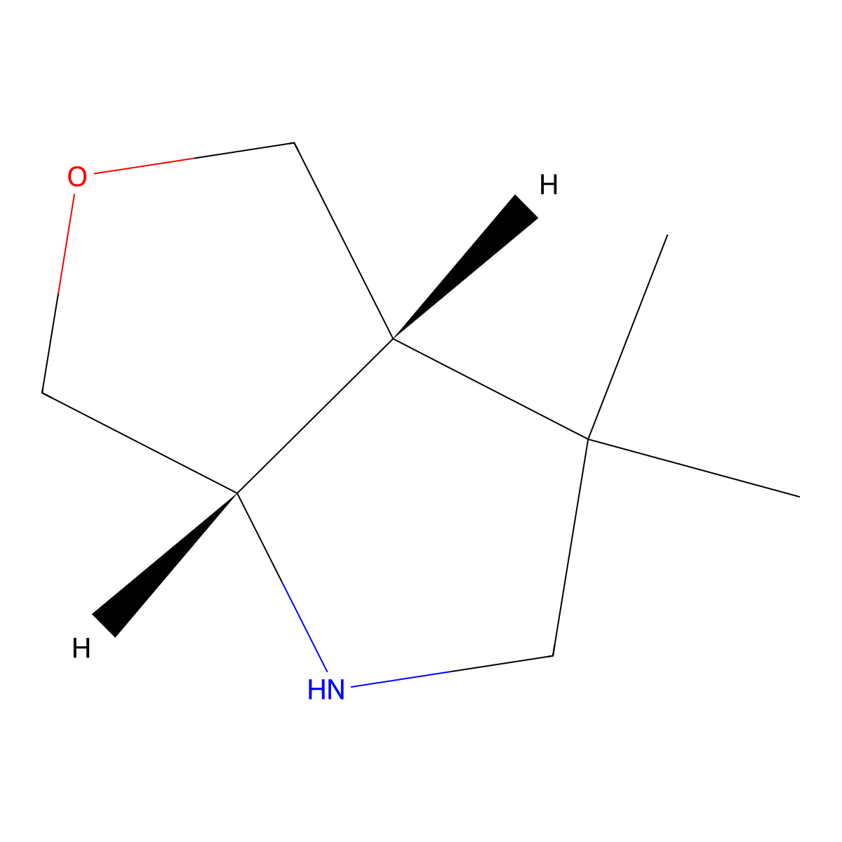 rac-(3aR,6aS)-3,3-dimethyl-hexahydro-1H-furo[3,4-b]pyrrole molecular structure, CAS 2307782-29-0