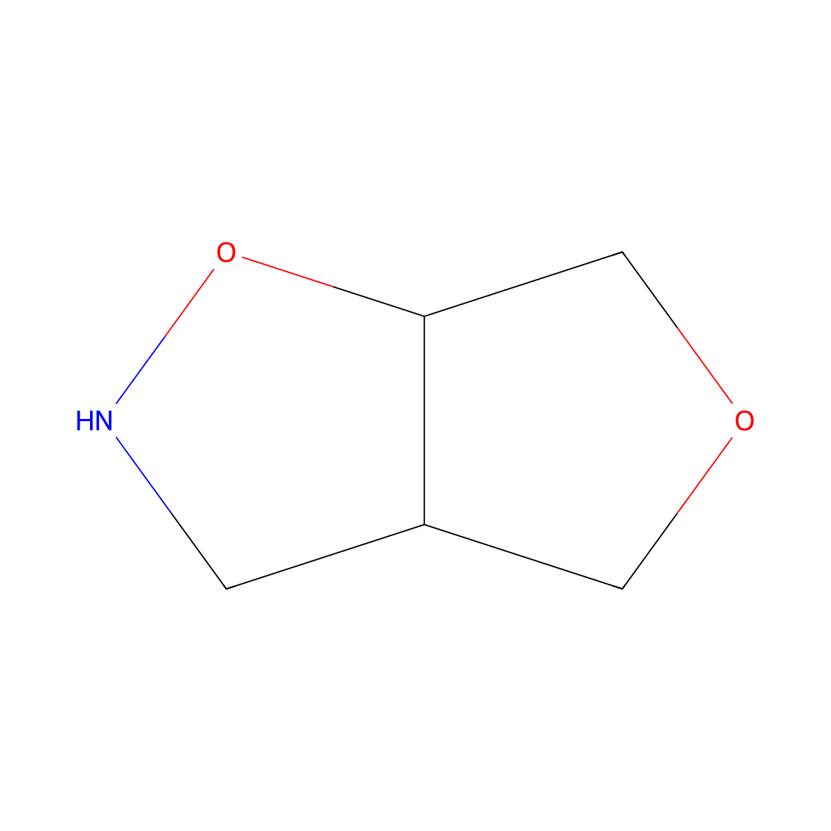 rac-(3aR,6aR)-hexahydrofuro[3,4-d][1,2]oxazole molecular structure, CAS 2307782-43-8