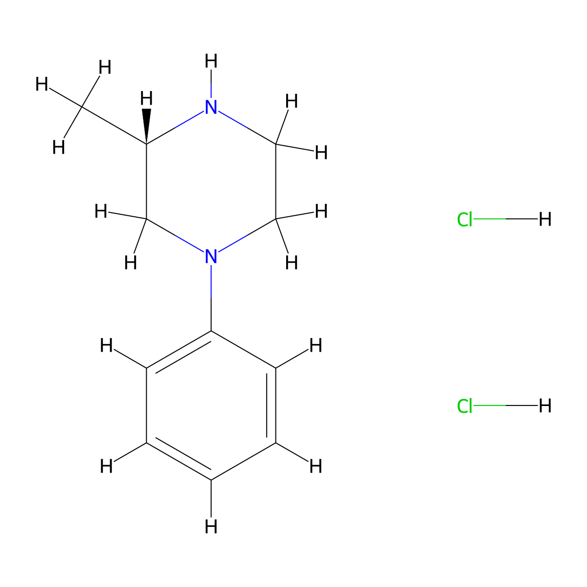 (3S)-3-methyl-1-phenylpiperazine dihydrochloride molecular structure, CAS 2307784-13-8