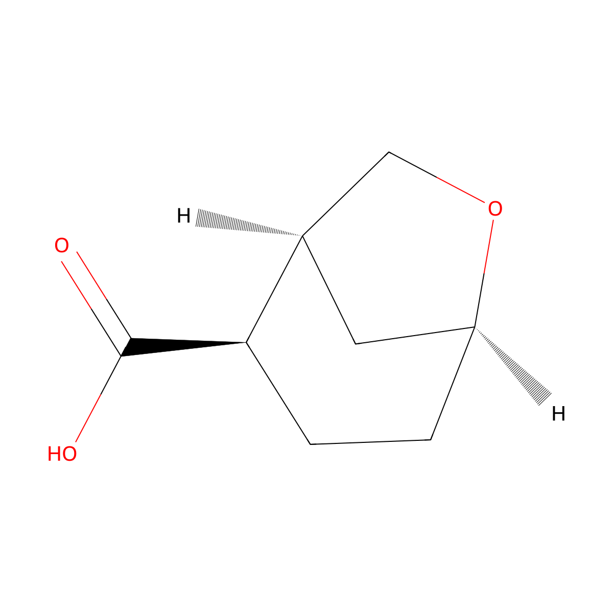 rac-(1R,2S,5R)-6-oxabicyclo(3.2.1)octane-2-carboxylic acid molecular structure, CAS 2307784-70-7