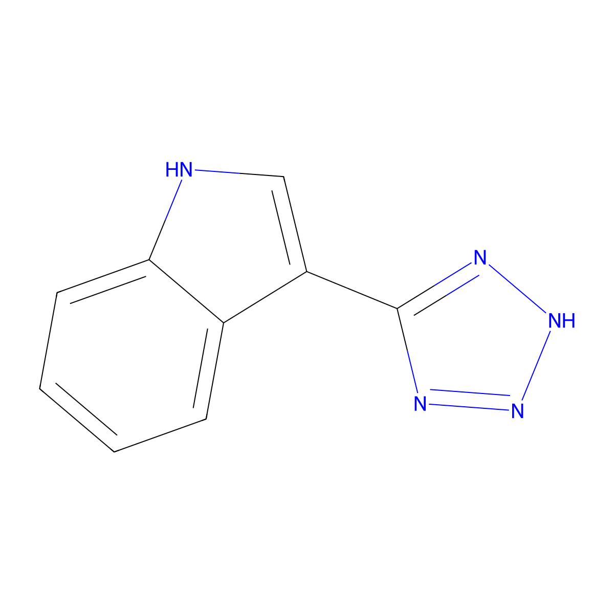 3-(2H-Tetrazol-5-yl)-1H-indole molecular structure, CAS 23078-34-4
