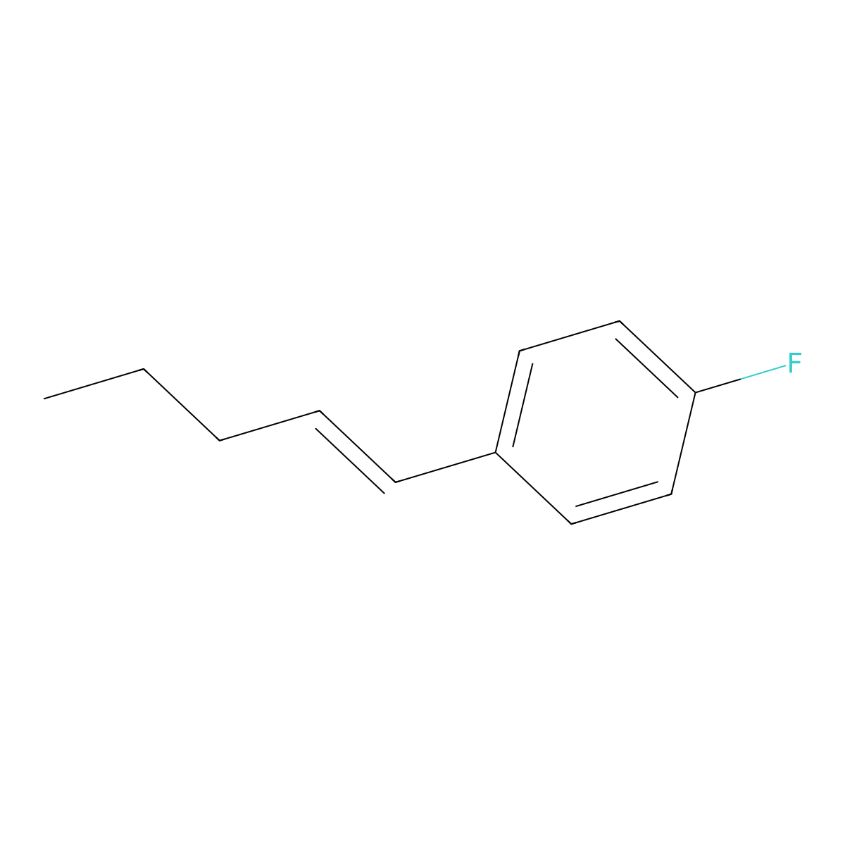 1-Fluoro-4-(1-penten-1-YL)benzene molecular structure, CAS 2307877-16-1