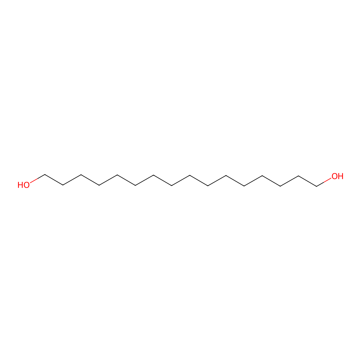 1,16-Hexadecanediol molecular structure, CAS 23079-20-1