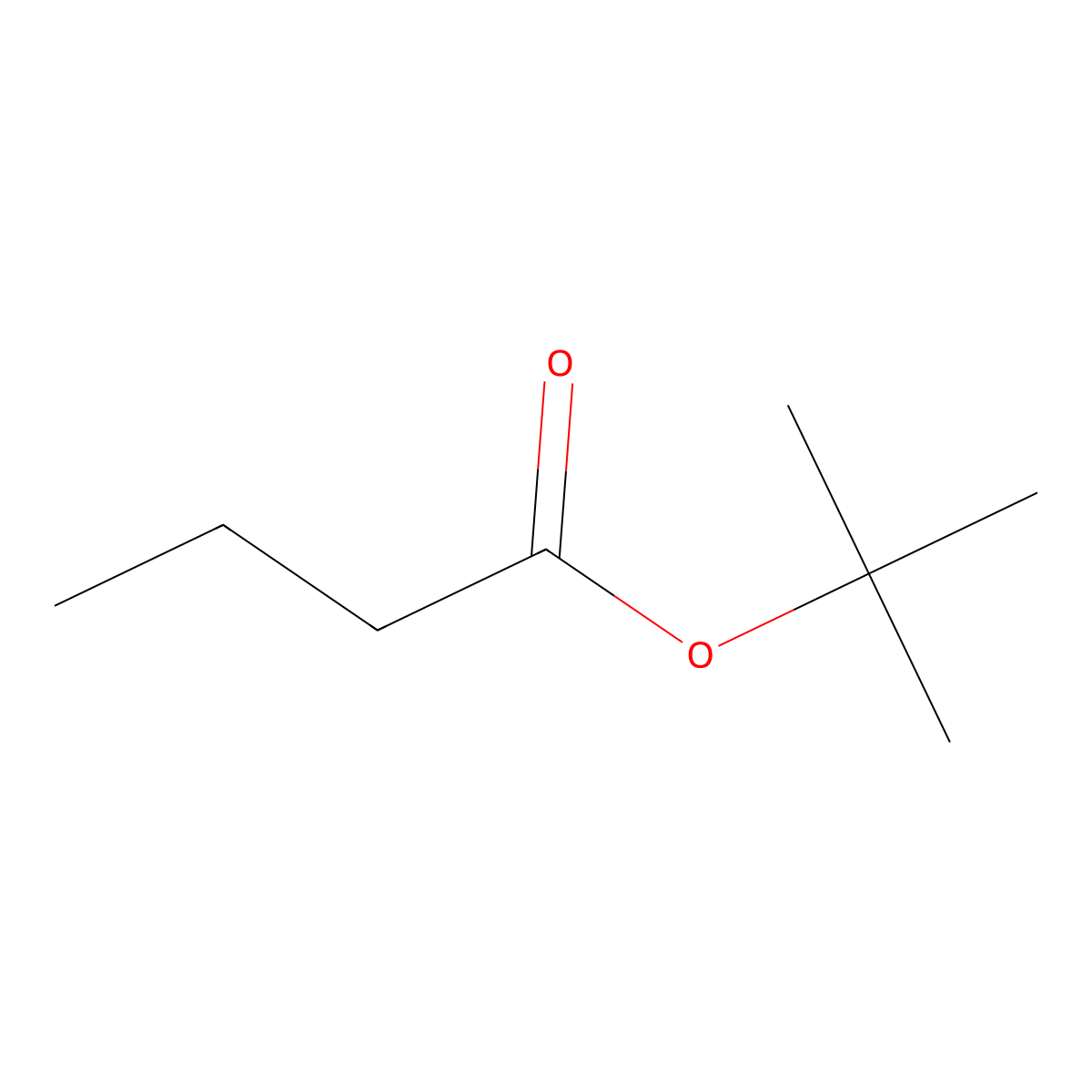 tert-Butyl butyrate molecular structure, CAS 2308-38-5