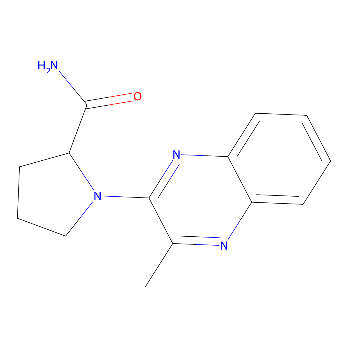 1-(3-Methylquinoxalin-2-yl)pyrrolidine-2-carboxamide molecular structure, CAS 2308026-71-1
