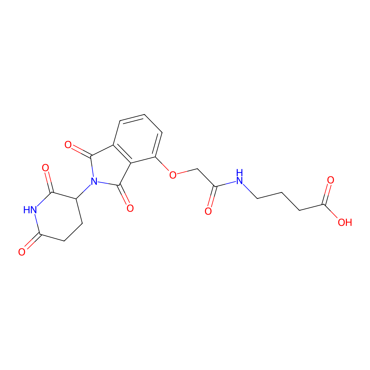 Thalidomide-O-amido-C3-COOH molecular structure, CAS 2308035-51-8