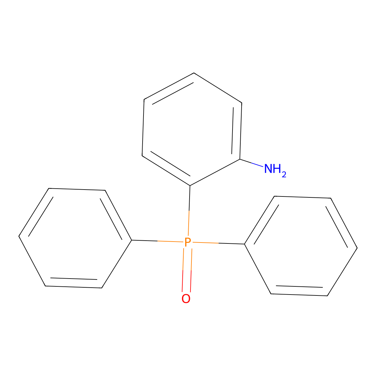 Benzenamine, 2-(diphenylphosphinyl)- molecular structure, CAS 23081-74-5