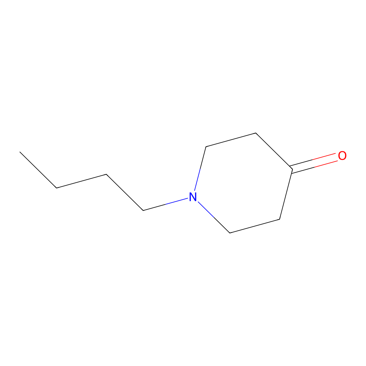 1-Butyl-4-piperidone molecular structure, CAS 23081-86-9