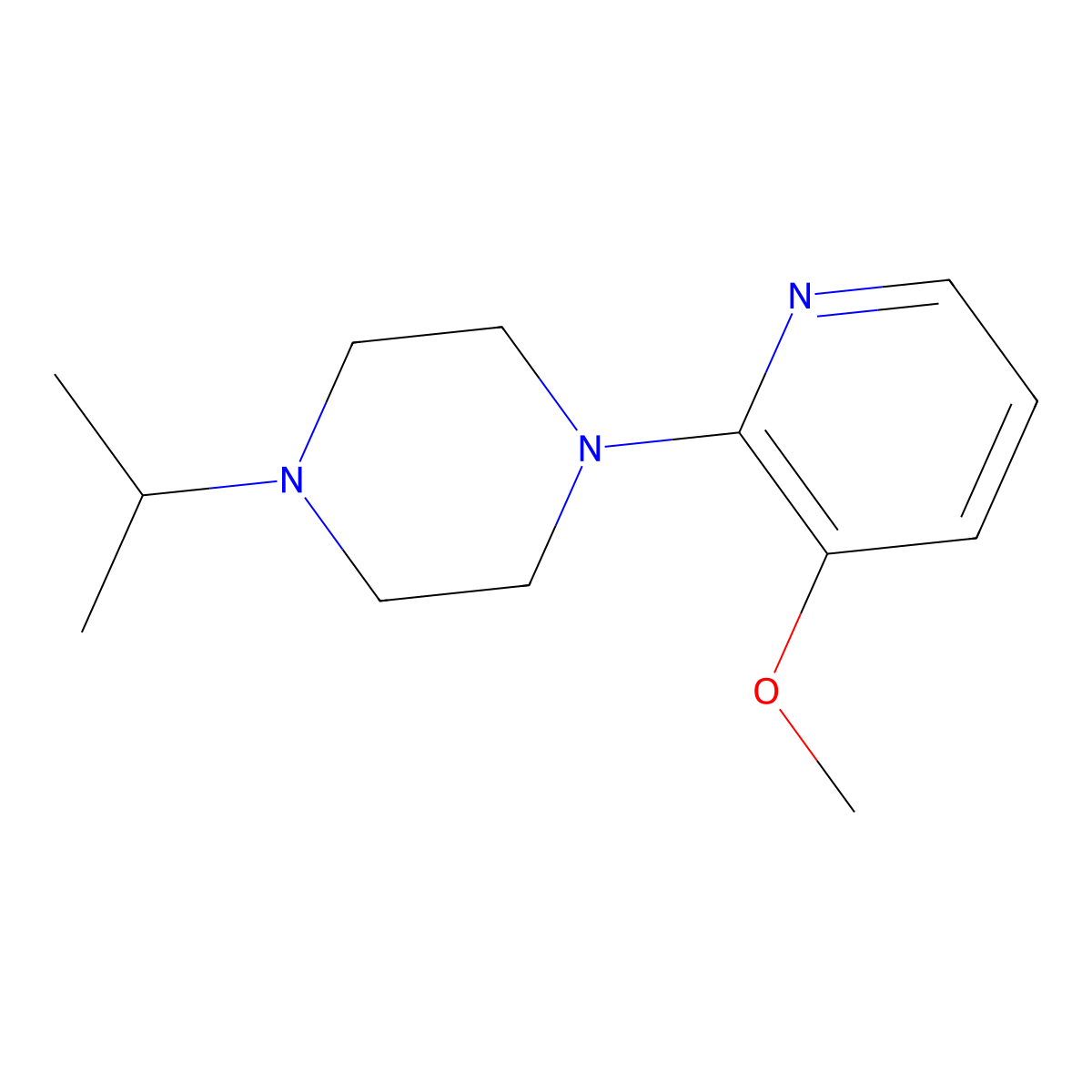 1-(3-Methoxypyridin-2-yl)-4-(propan-2-yl)piperazine molecular structure, CAS 2308288-55-1