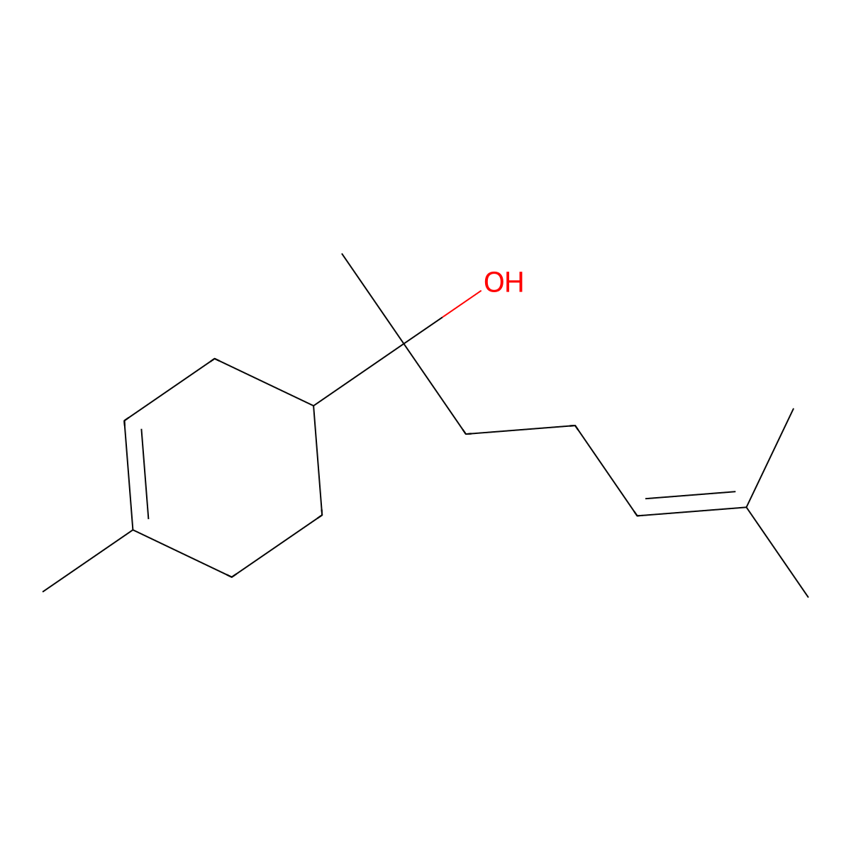 Levomenol molecular structure, CAS 23089-26-1