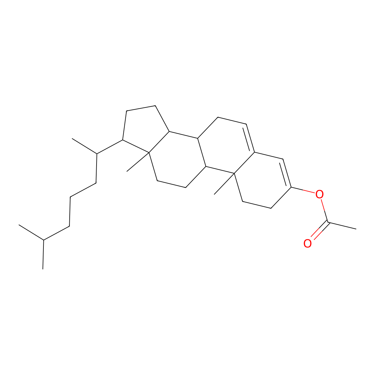 [(8S,9S,10R,13R,14S,17R)-10,13-dimethyl-17-[(2R)-6-methylheptan-2-yl]-2,7,8,9,11,12,14,15,16,17-decahydro-1H-cyclopenta[a]phenanthren-3-yl] acetate molecular structure, CAS 2309-32-2