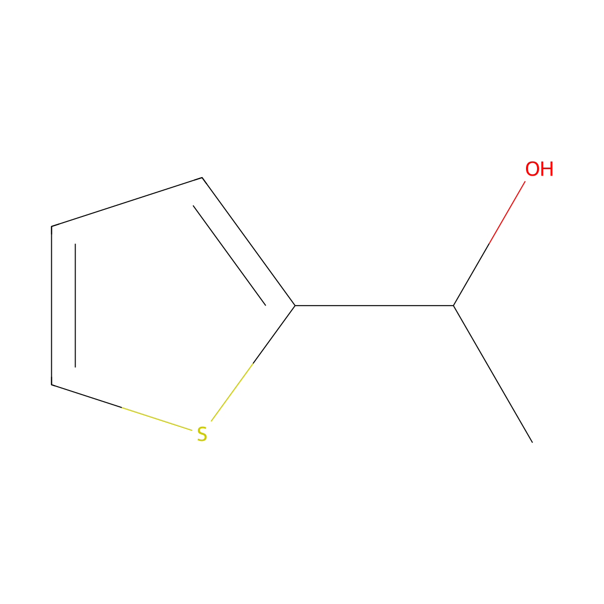 alpha-Methyl-2-thiophenemethanol molecular structure, CAS 2309-47-9