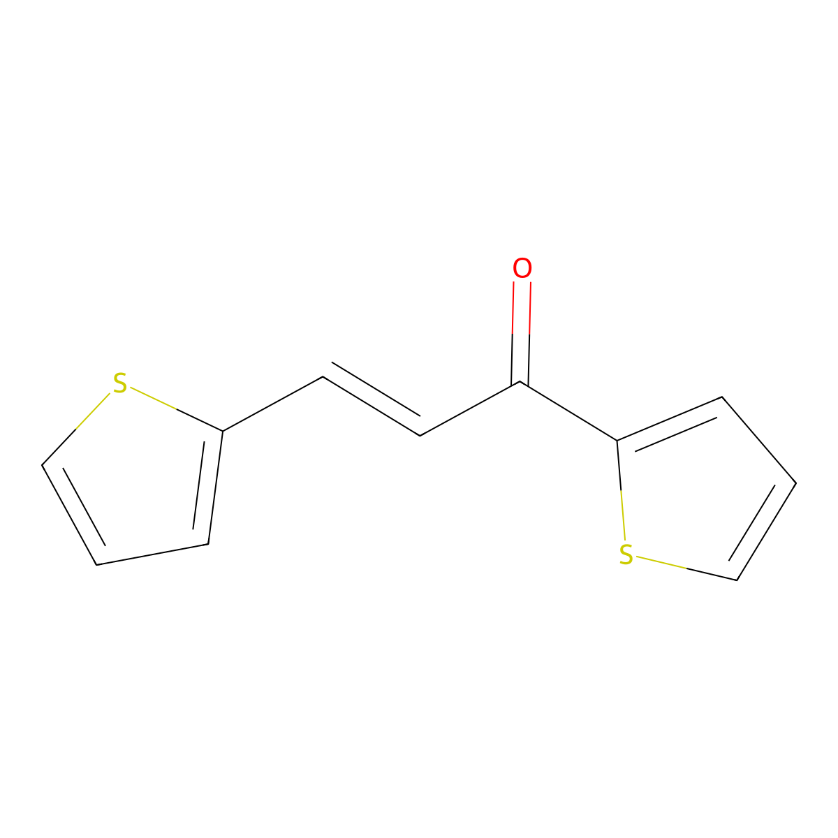 1,3-Di-2-thienyl-2-propen-1-one molecular structure, CAS 2309-48-0