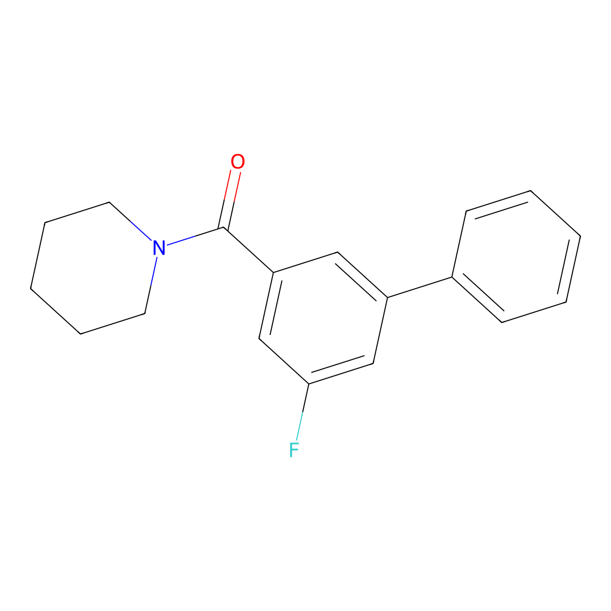 (5-Fluoro[1,1'-biphenyl]-3-yl)-1-piperidinylmethanone molecular structure, CAS 2309128-99-0