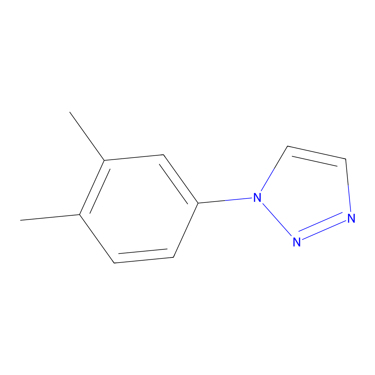 1-(3,4-dimethylphenyl)-1H-1,2,3-triazole molecular structure, CAS 2309186-25-0