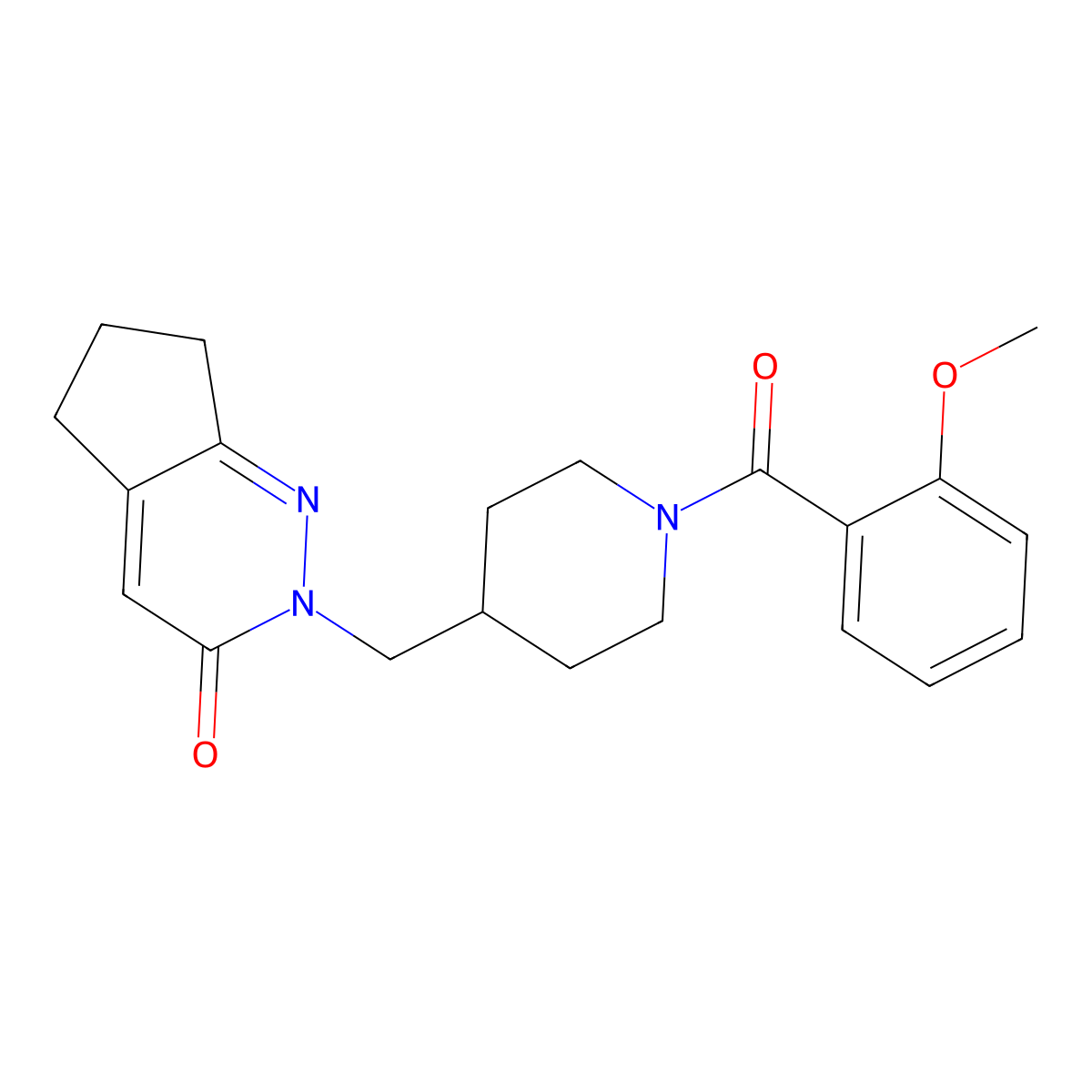 2-{[1-(2-methoxybenzoyl)piperidin-4-yl]methyl}-2H,3H,5H,6H,7H-cyclopenta[c]pyridazin-3-one molecular structure, CAS 2309189-95-3