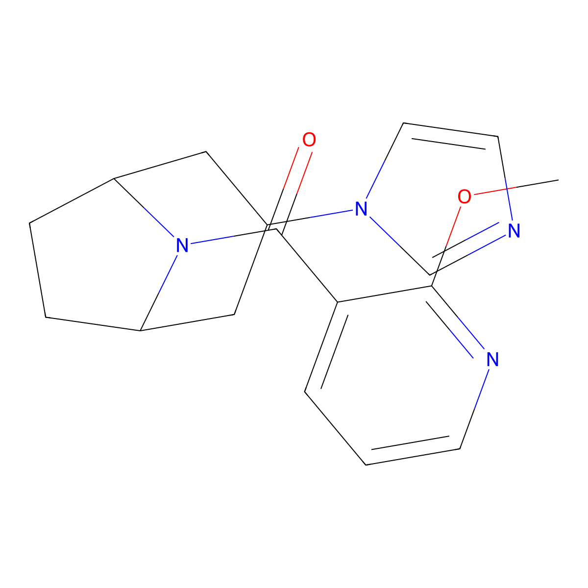 3-(1H-imidazol-1-yl)-8-(2-methoxypyridine-3-carbonyl)-8-azabicyclo[3.2.1]octane molecular structure, CAS 2309214-44-4