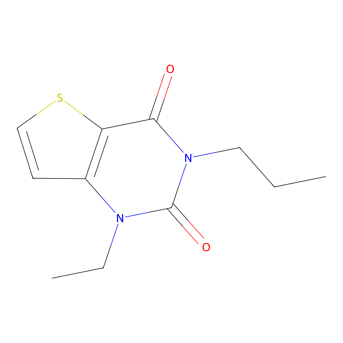 1-ethyl-3-propylthieno[3,2-d]pyrimidine-2,4(1H,3H)-dione molecular structure, CAS 2309311-03-1