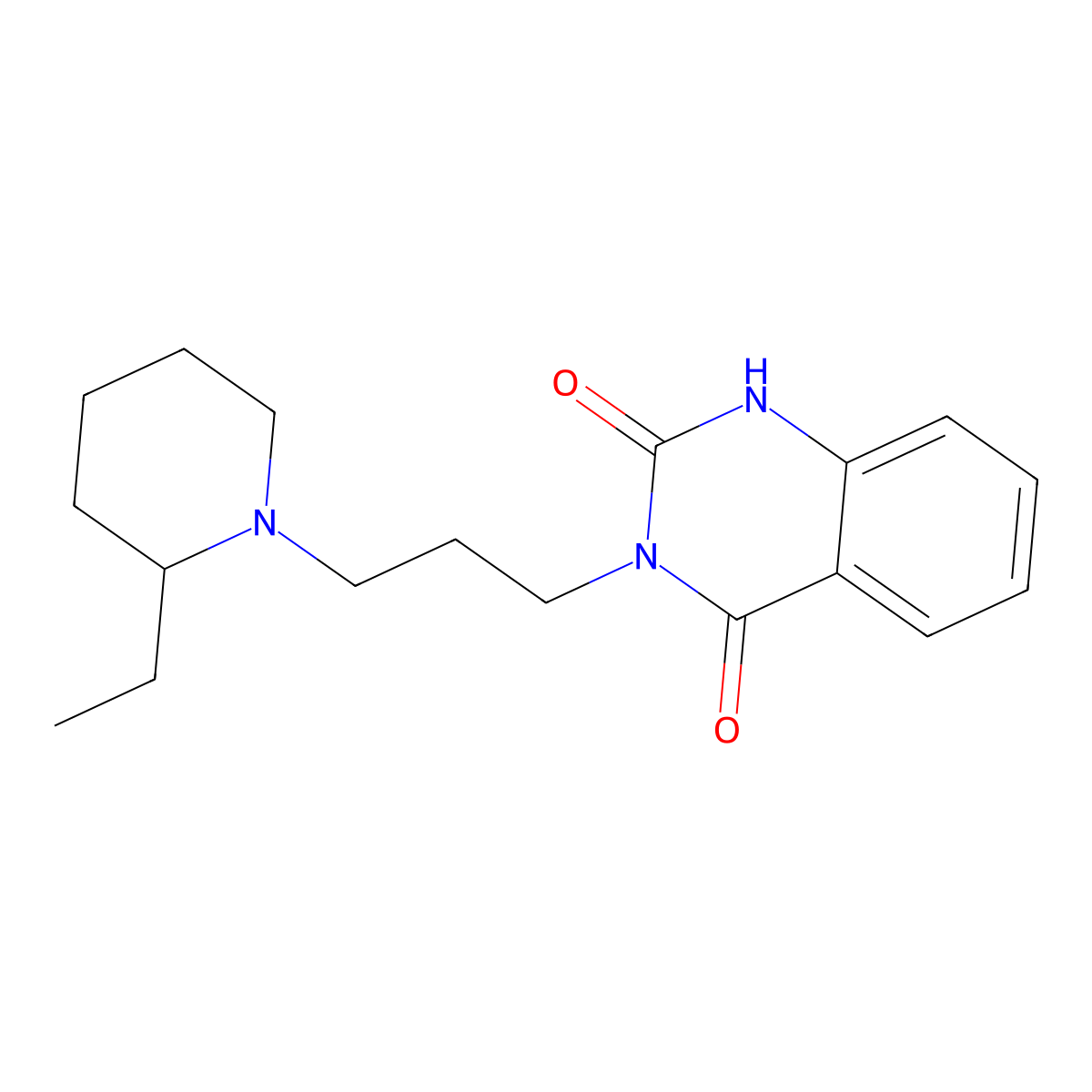 3-(3-(2-ethylpiperidin-1-yl)propyl)quinazoline-2,4(1H,3H)-dione molecular structure, CAS 2309313-59-3