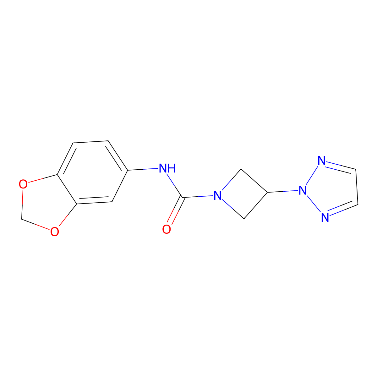 N-(2H-1,3-benzodioxol-5-yl)-3-(2H-1,2,3-triazol-2-yl)azetidine-1-carboxamide molecular structure, CAS 2309341-01-1