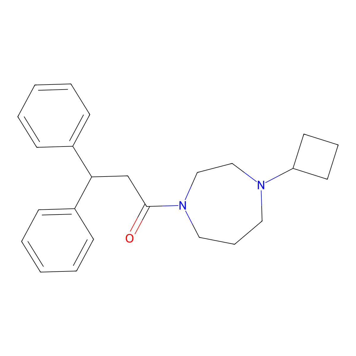 1-(4-Cyclobutyl-1,4-diazepan-1-yl)-3,3-diphenylpropan-1-one molecular structure, CAS 2309347-89-3