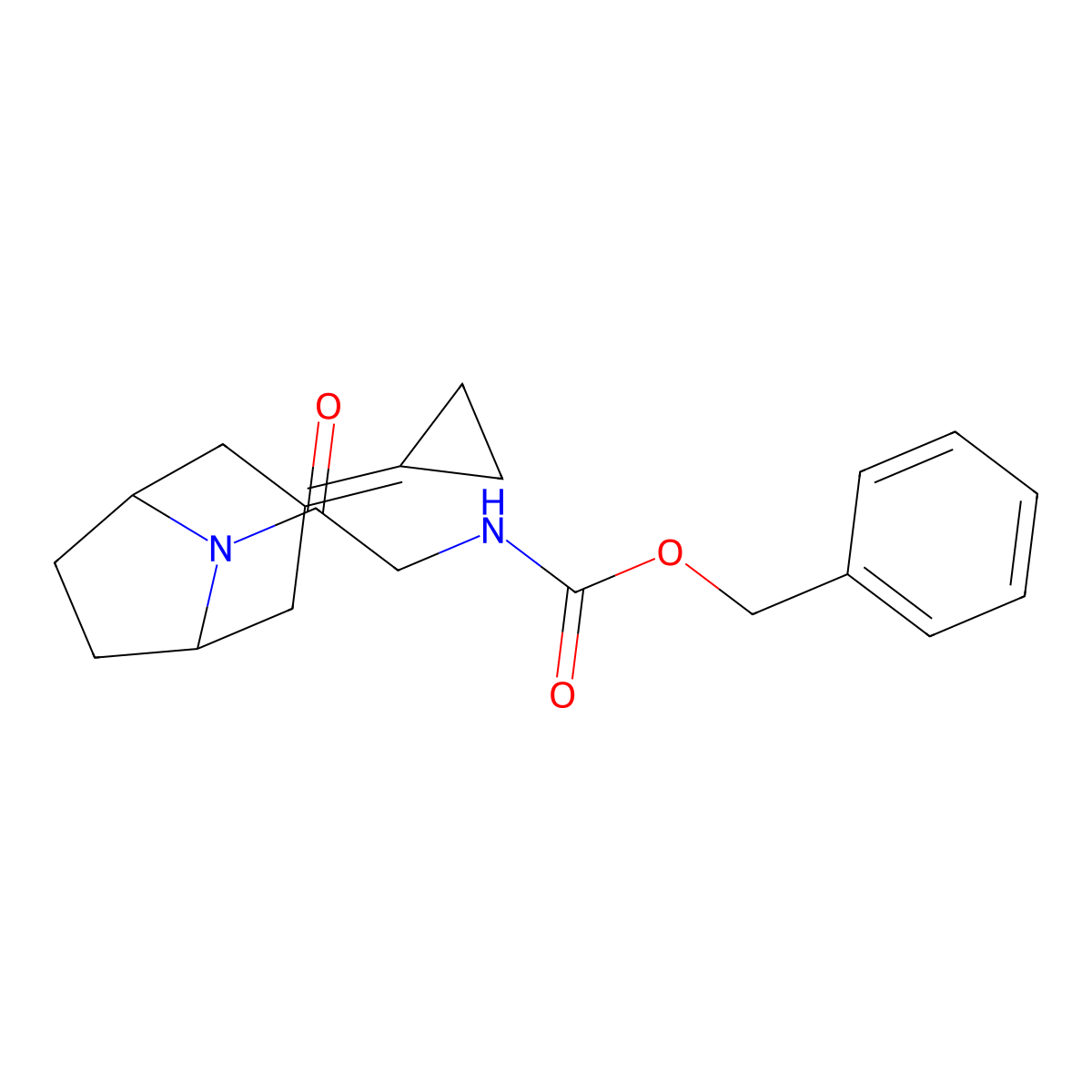 benzyl N-(2-{3-cyclopropylidene-8-azabicyclo[3.2.1]octan-8-yl}-2-oxoethyl)carbamate molecular structure, CAS 2309347-99-5