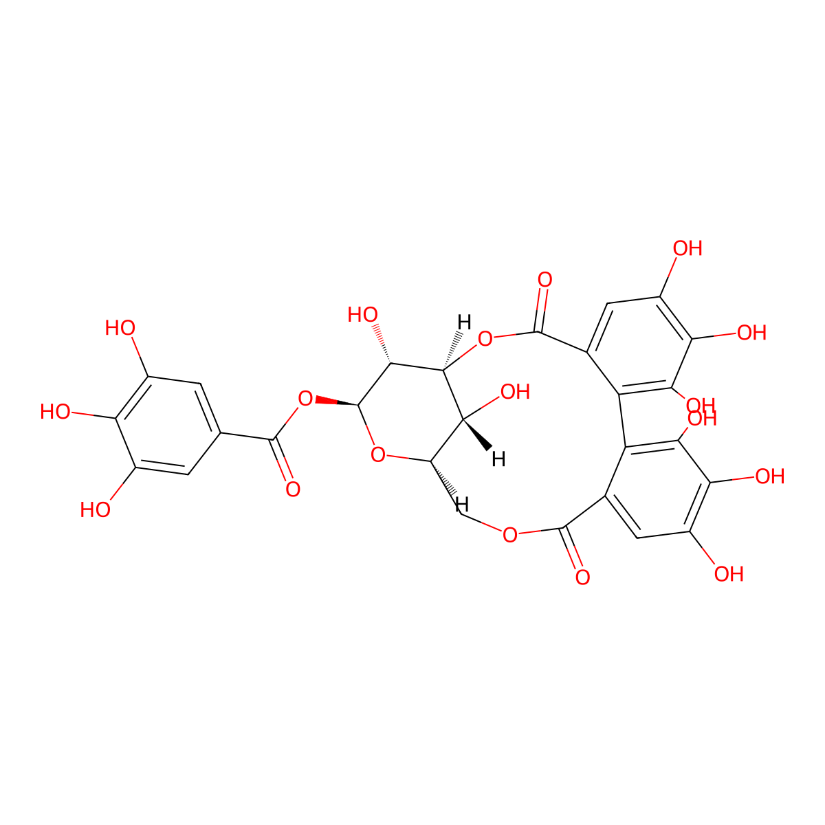 Corilagin molecular structure, CAS 23094-69-1