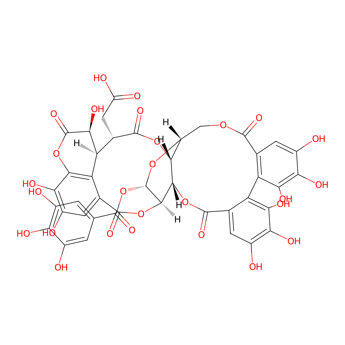 Chebulagic Acid molecular structure, CAS 23094-71-5