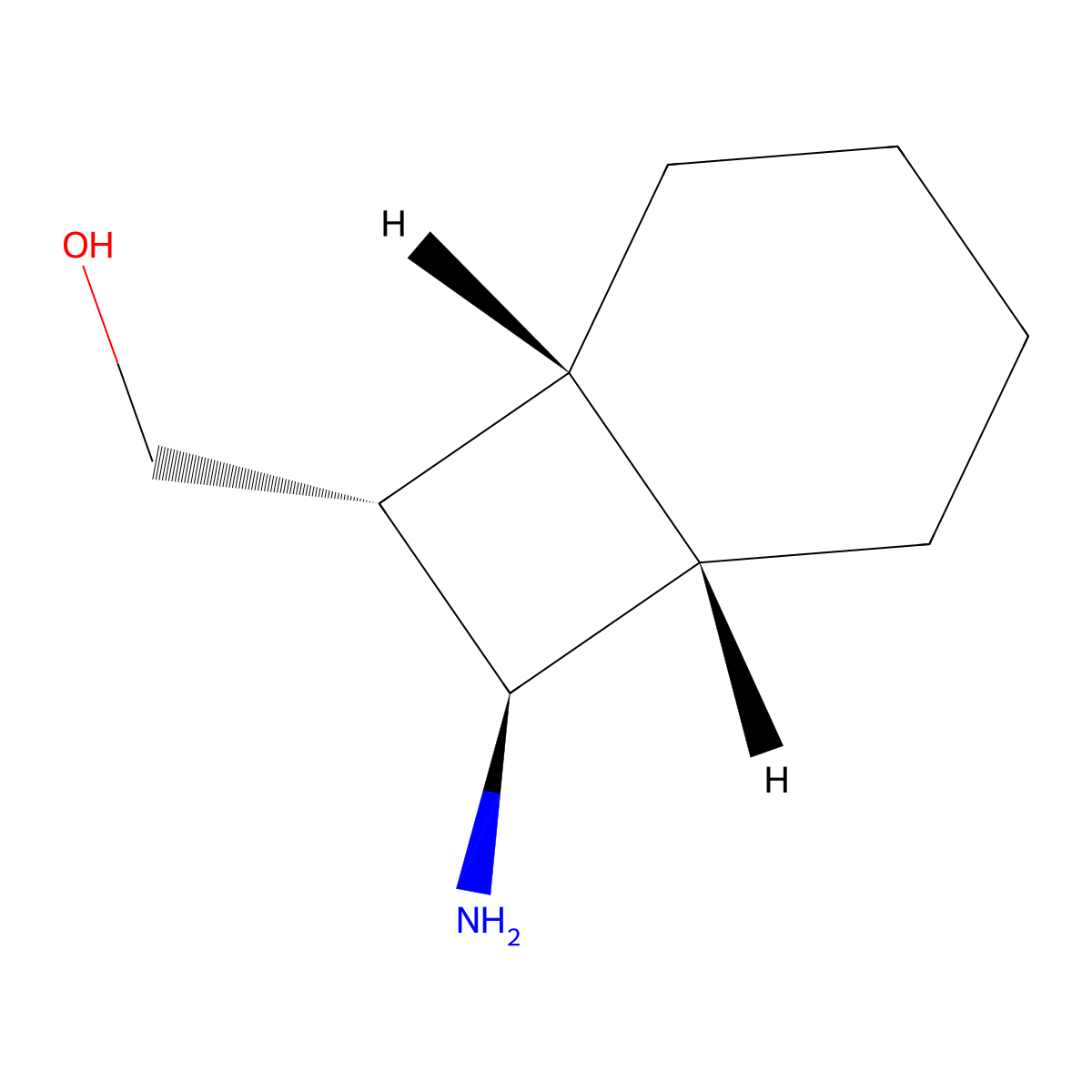 rac-[(1R,6S,7S,8S)-8-aminobicyclo[4.2.0]octan-7-yl]methanol molecular structure, CAS 2309431-27-2