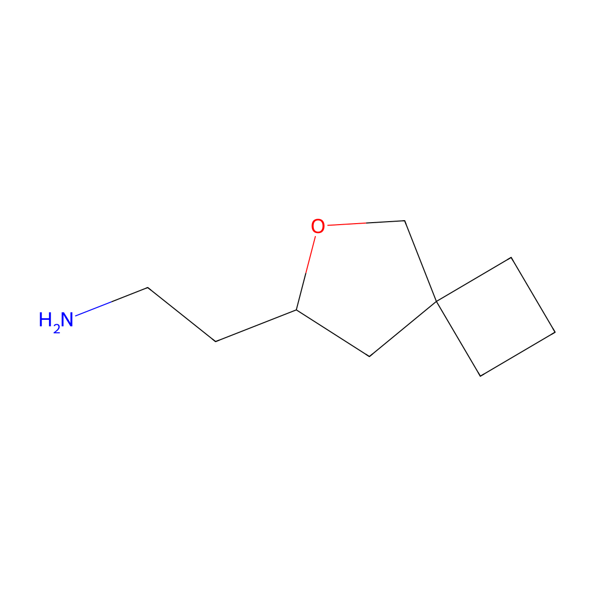 2-{6-Oxaspiro[3.4]octan-7-yl}ethan-1-amine molecular structure, CAS 2309444-48-0