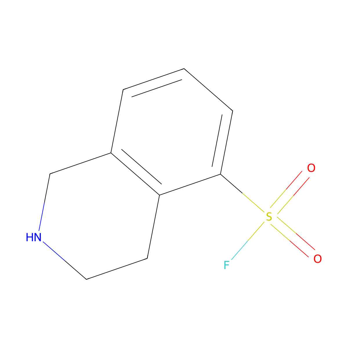 1,2,3,4-Tetrahydroisoquinoline-5-sulfonyl fluoride molecular structure, CAS 2309444-54-8