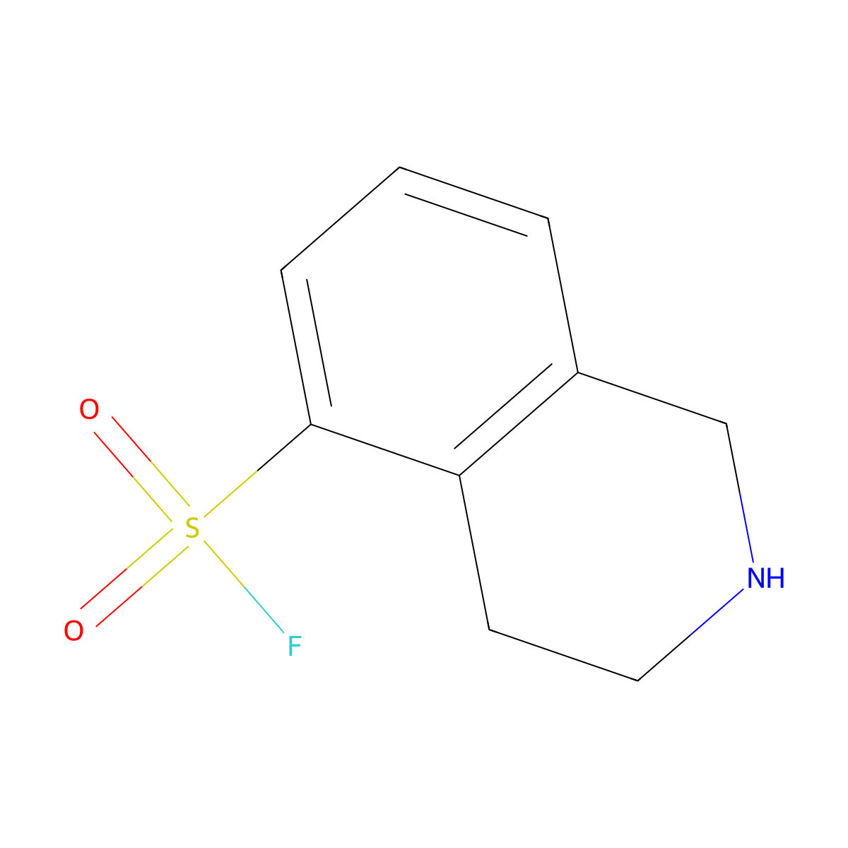 1,2,3,4-Tetrahydroisoquinoline-5-sulfonyl fluoride molecular structure, CAS 2309444-54-8