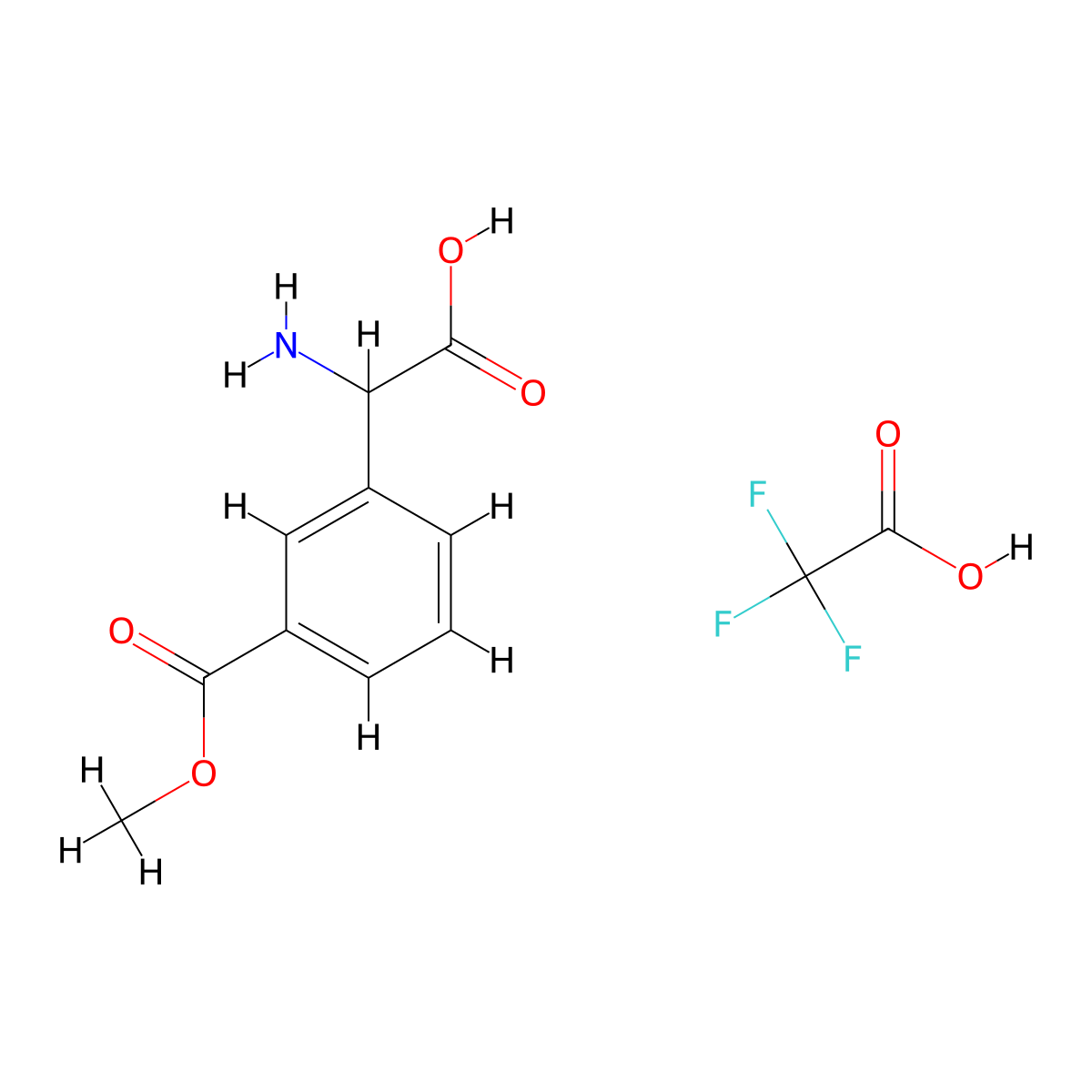 2-Amino-2-[3-(methoxycarbonyl)phenyl]aceticacid,trifluoroaceticacid molecular structure, CAS 2309444-84-4