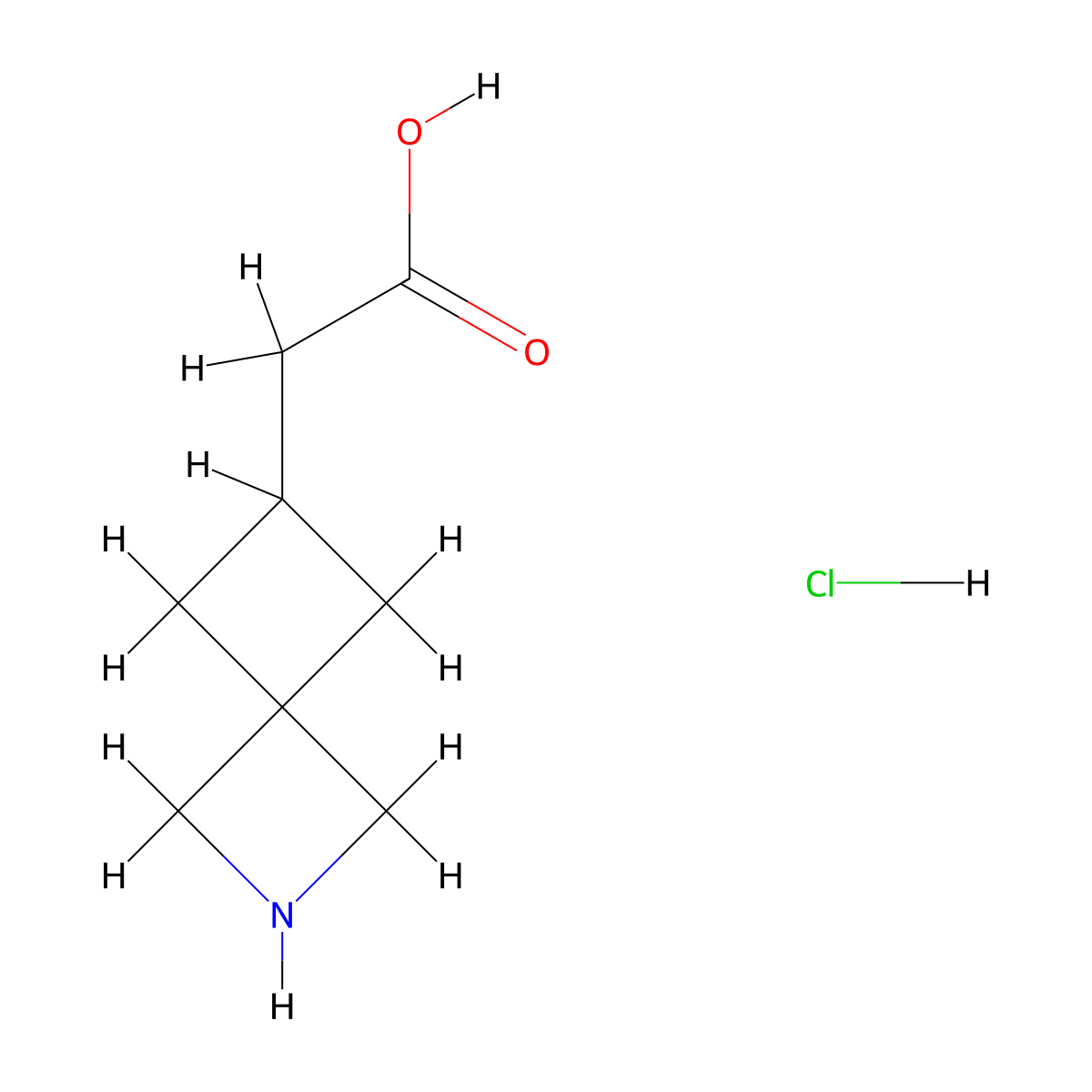 2-{2-Azaspiro[3.3]heptan-6-yl}acetic acid hydrochloride molecular structure, CAS 2309446-36-2