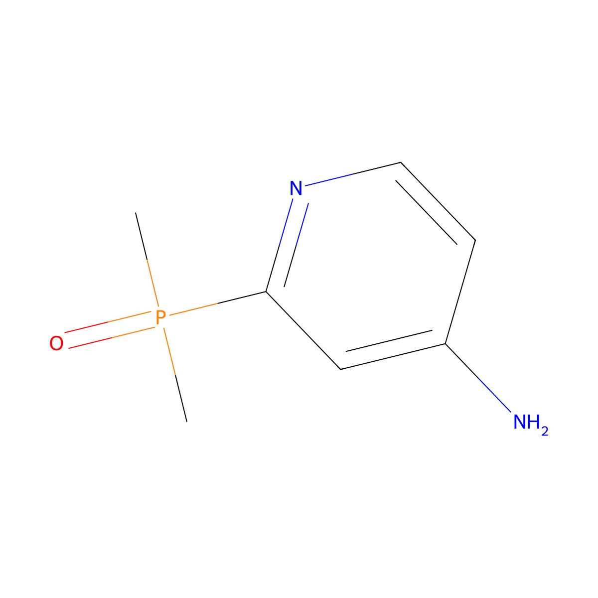 (4-Aminopyridin-2-yl)dimethylphosphine oxide molecular structure, CAS 2309447-77-4