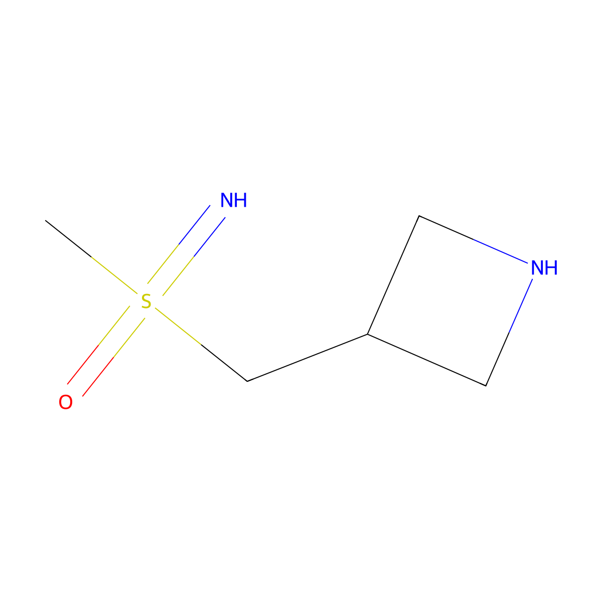 [(Azetidin-3-yl)methyl](imino)methyl-lambda6-sulfanone molecular structure, CAS 2309448-26-6