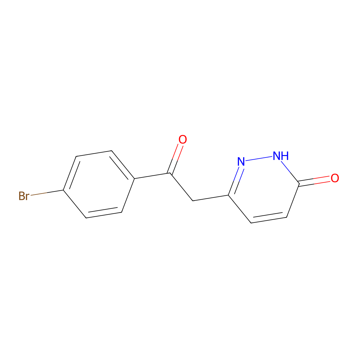6-[2-(4-Bromophenyl)-2-oxoethyl]-2,3-dihydropyridazin-3-one molecular structure, CAS 2309448-88-0