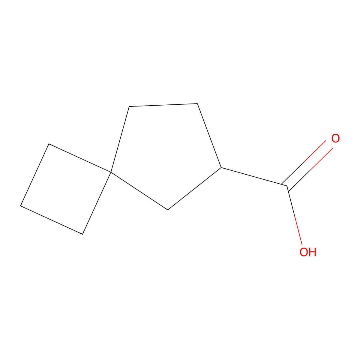 Spiro[3.4]octane-6-carboxylic acid molecular structure, CAS 2309448-93-7