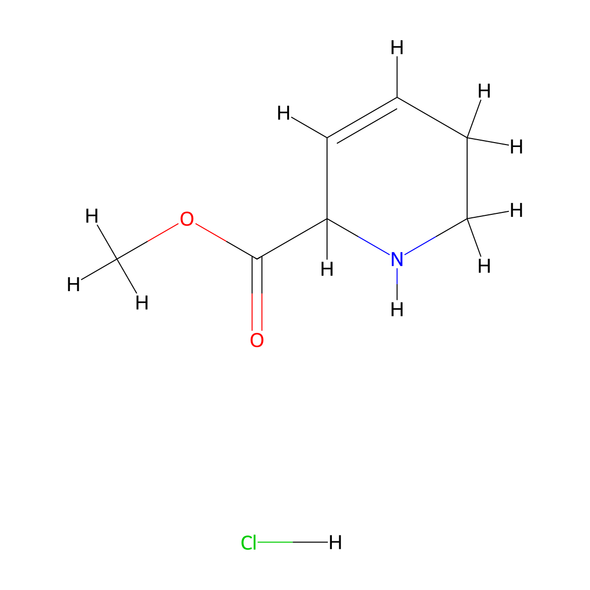 Methyl 1,2,3,6-tetrahydropyridine-6-carboxylate;hydrochloride molecular structure, CAS 2309449-41-8