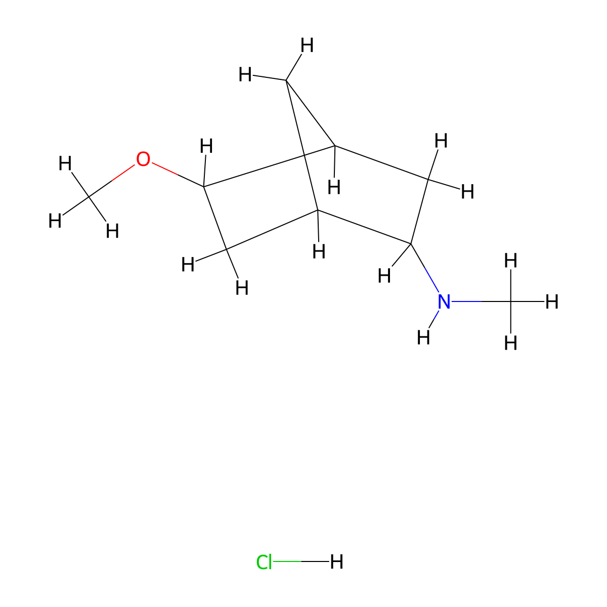 5-methoxy-N-methylbicyclo[2.2.1]heptan-2-amine hydrochloride molecular structure, CAS 2309453-45-8