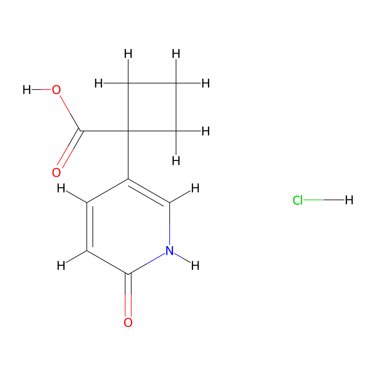 1-(6-Hydroxypyridin-3-yl)cyclobutane-1-carboxylicacidhydrochloride molecular structure, CAS 2309454-26-8
