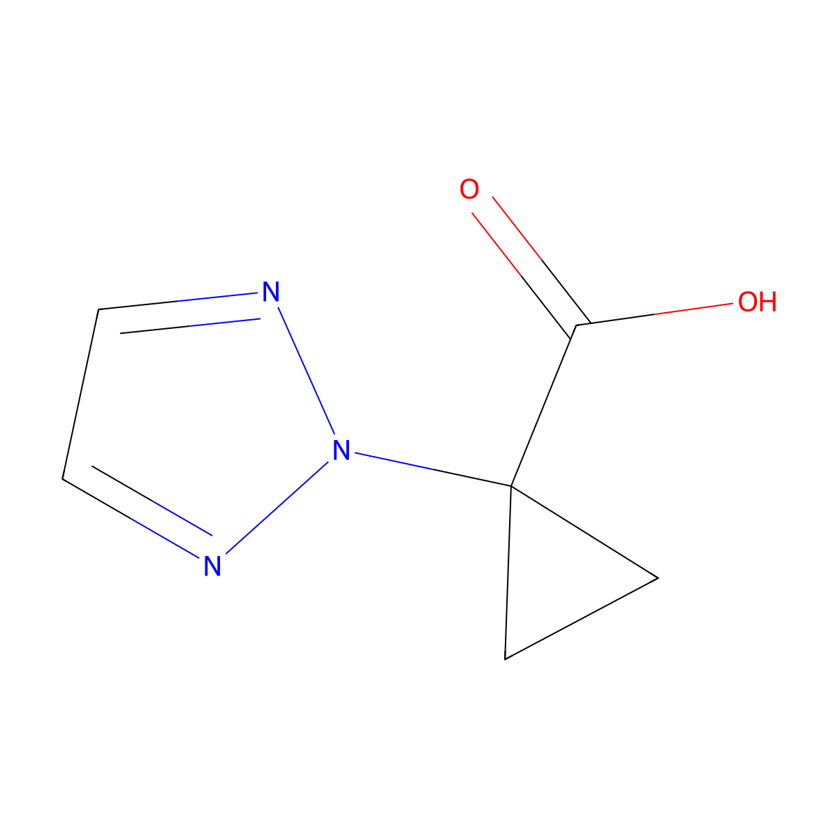 1-(2H-1,2,3-triazol-2-yl)cyclopropane-1-carboxylic acid molecular structure, CAS 2309454-35-9