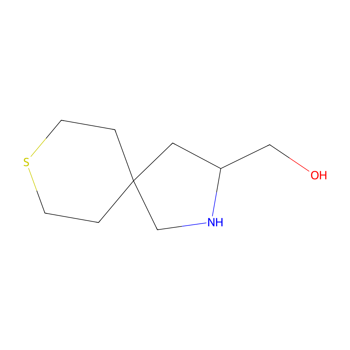 {8-Thia-2-azaspiro[4.5]decan-3-yl}methanol molecular structure, CAS 2309454-61-1