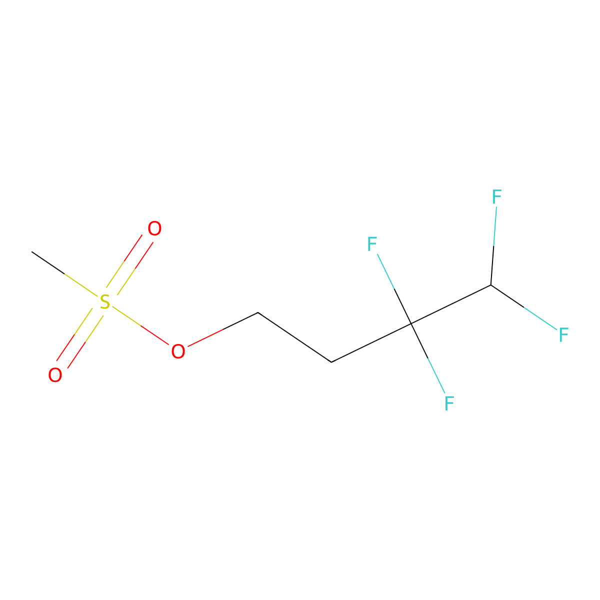 3,3,4,4-Tetrafluorobutyl methanesulfonate molecular structure, CAS 2309455-55-6