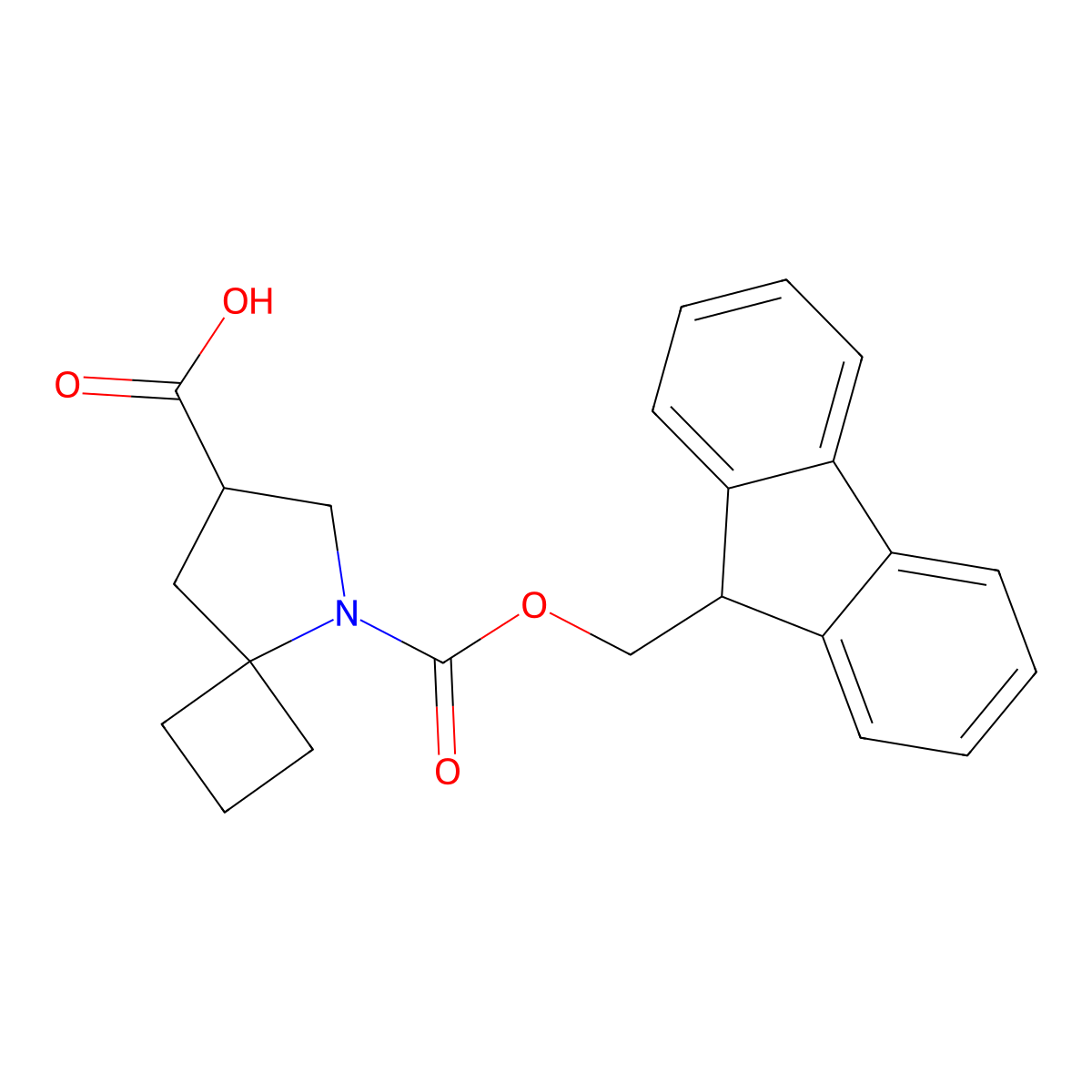 5-(9H-Fluoren-9-ylmethoxycarbonyl)-5-azaspiro[3.4]octane-7-carboxylic acid molecular structure, CAS 2309455-96-5