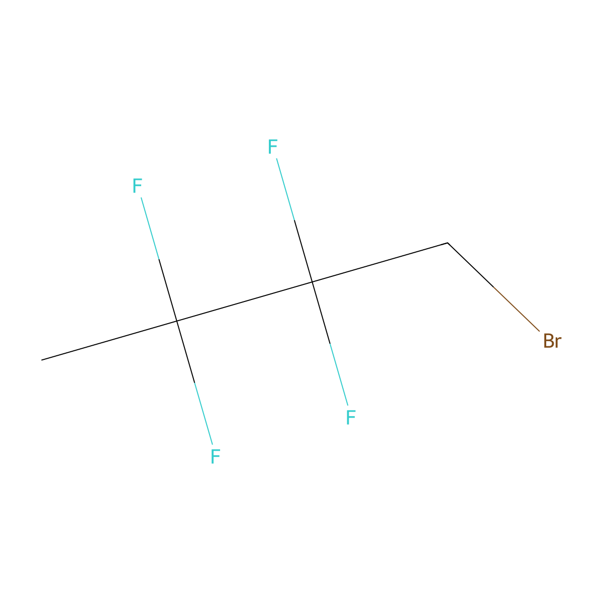 1-Bromo-2,2,3,3-tetrafluorobutane molecular structure, CAS 2309457-91-6